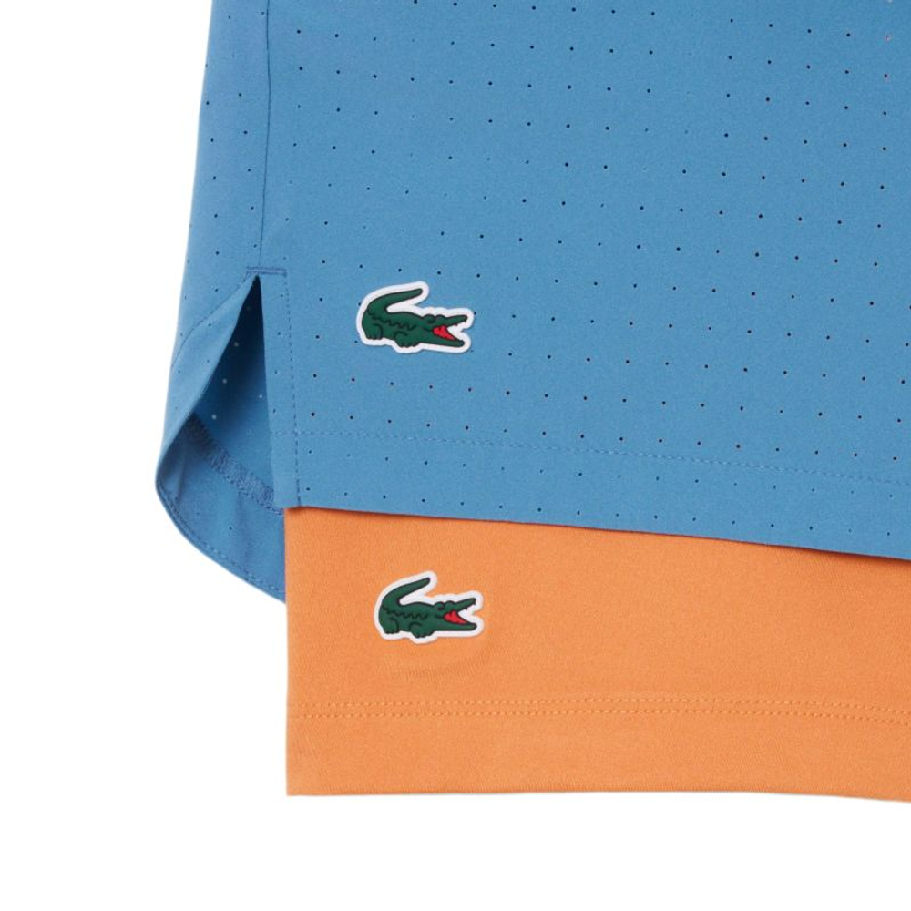 Мужские теннисные шорты Lacoste Roland-Garros Edition Tennis - blue/orange