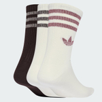 Носки до щиколотки с тремя полосками и блестками, 3 пары. - Adidas