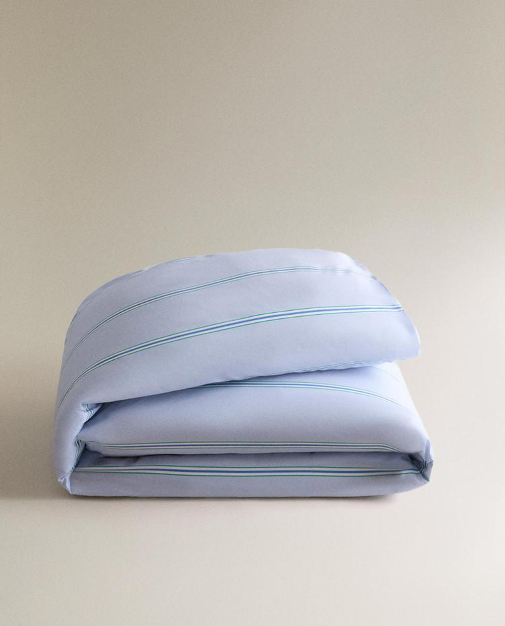 ZARA HOME ДЕТСКИЙ ПОДОДЕЯЛЬНИК В ПОЛОСКУ, СИНИЙ
