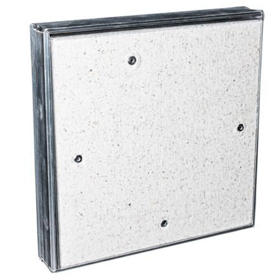 Люк ревизионный D Ceramo 400х300 скрыт.монтаж съемный алюминий EVECS
