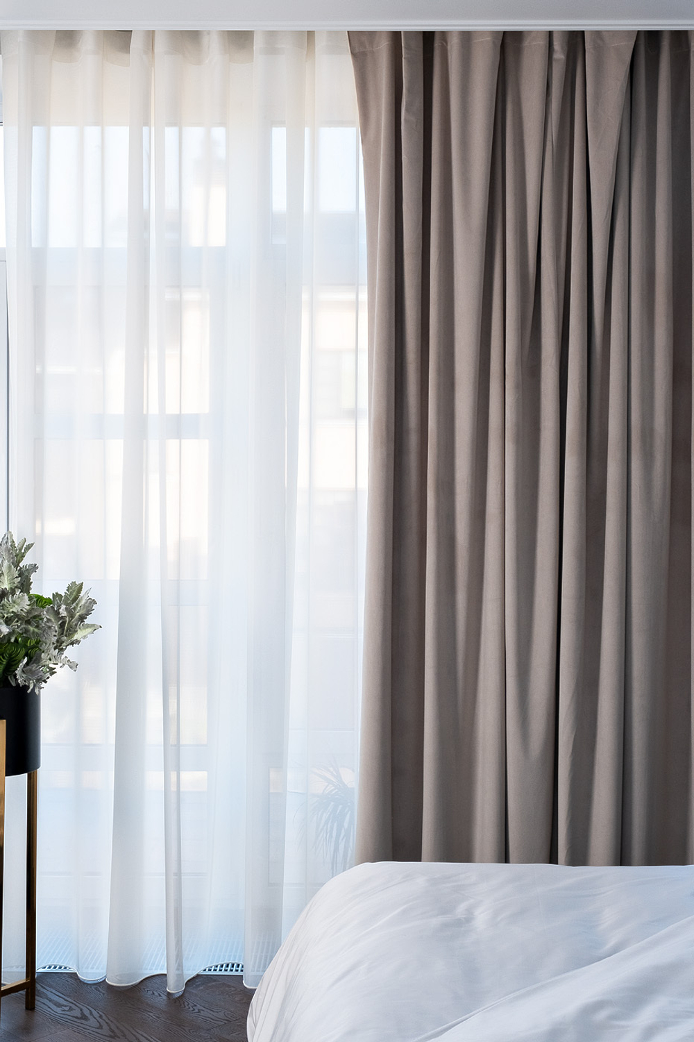 Ткань Портьера широкая с подкладом сшивная 260x275 Garda Decor Riviera-21 светло-бежевая Бежевый