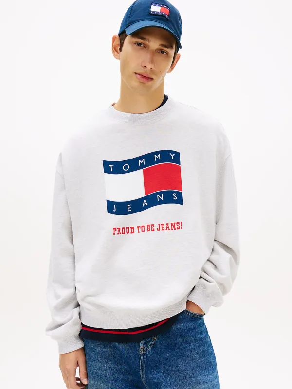 Толстовка мужская TOMMY JEANS TJM 90S WAVY FLAG CR