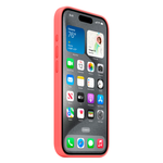 Силиконовый чехол с поддержкой MagSafe Apple Silicone Case для iPhone 15 Pro, Guava (Спелая гуава)