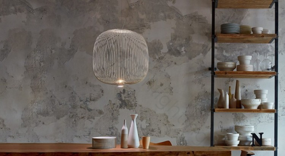 Pendant design lamp  Spokes 2 by Foscarini (White)