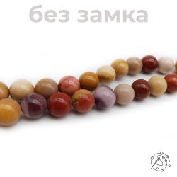 Нить бусин кремень декоративный (мукаит) 10 мм