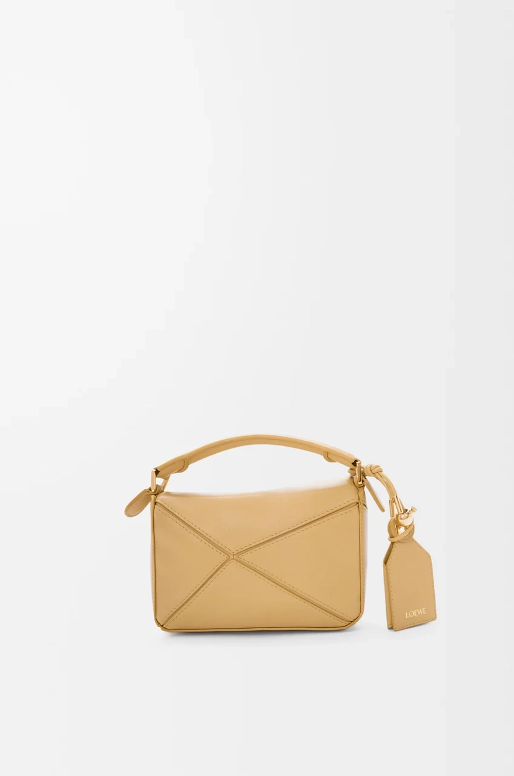 Loewe Сумка-мини Puzzle Featherlight из овечьей кожи наппа, цвет сливочного масла