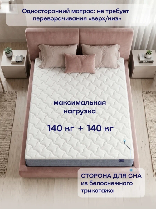 Матрас БайСлип, 18 см, средняя жесткость, независимые пружины