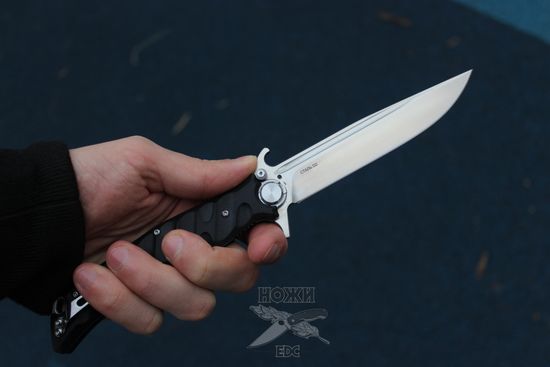Складной нож НОКС Финка-С 342-100406 (подшипники) c клинком из стали D2, рукоять G10