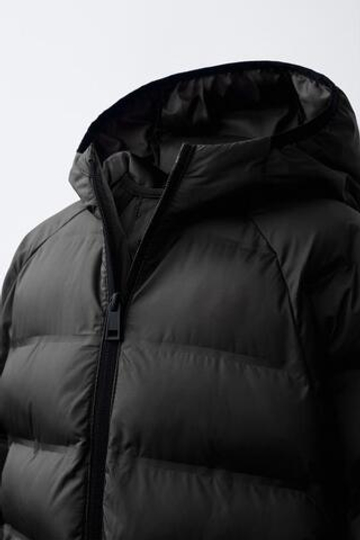 ZARA УЛЬТРАЛЕГКАЯ КУРТКА WATER REPELLENT, ЧЕРНЫЙ