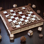 Деревянный конструктор и настольная игра GAMESET - Игровой набор (EWA)