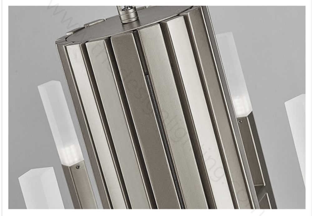 Pendant design lamp  THE LIGHT by Alma 24 lampshades (Nickel)