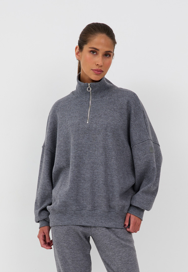 Джемпер Delon Ribbed Grey