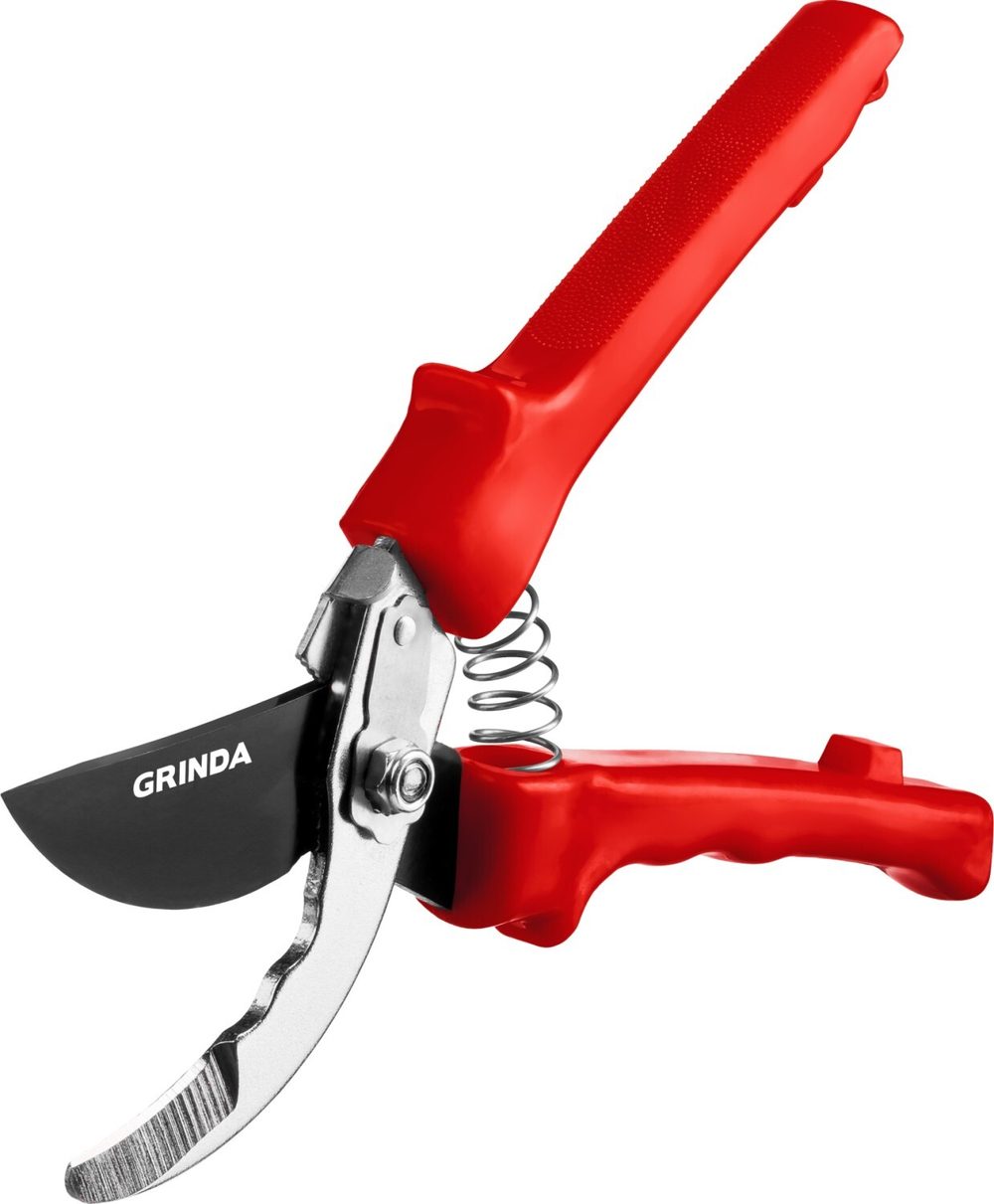 Секатор GRINDA G-35 (220мм) с комбинированным рельефным лезвием, макс. диаметр реза - 15мм