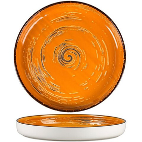 Тарелка с бортом Texture Yellow Circular 23 см