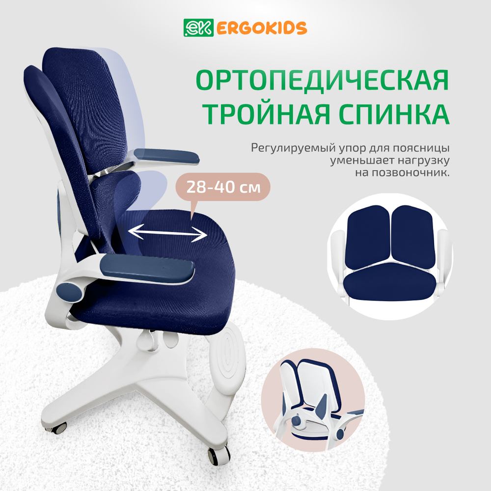 Стул для школьника Ergokids Trinity Y-617 c подлокотниками