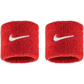 Напульсник теннисный Nike Swoosh 2P - university red/white