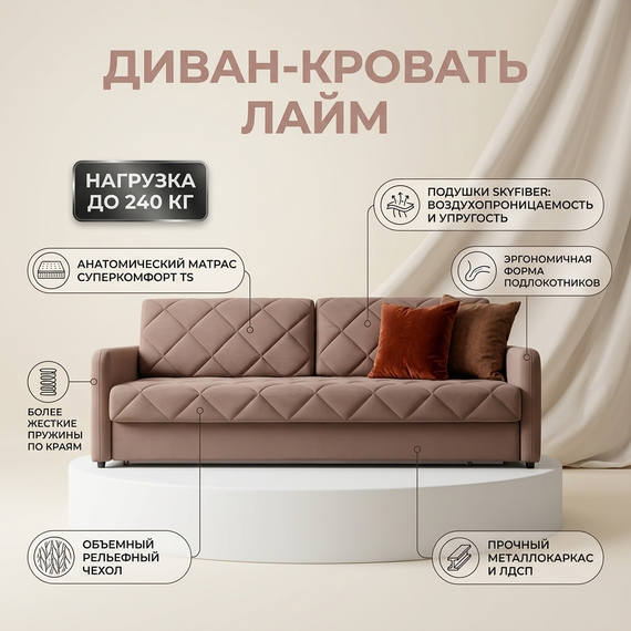 Диван-еврокнижка "Лайм"