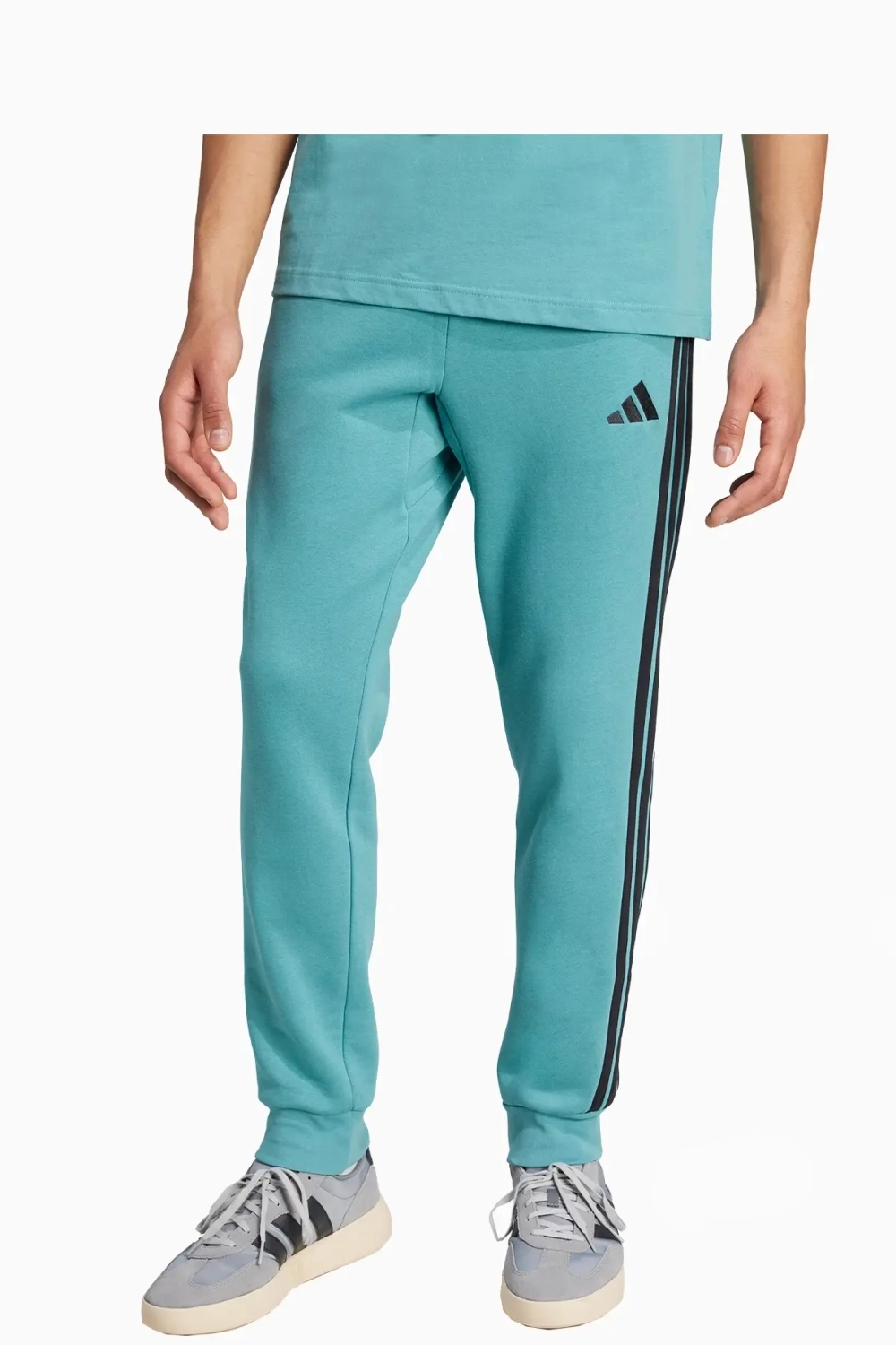 Штаны adidas Essentials 3-Stripes Fleece - бирюзовый