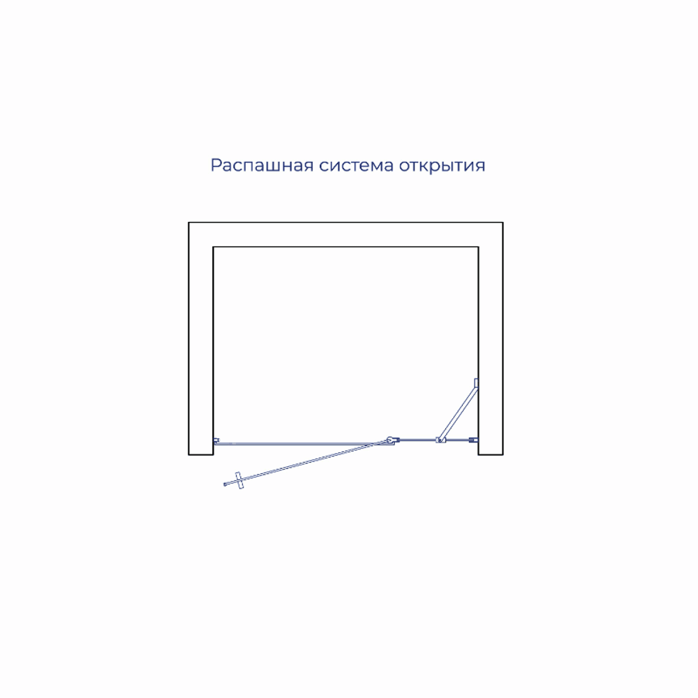 Душевая дверь RGW LE-004Gr (Матовое-Сатинат, 1000)