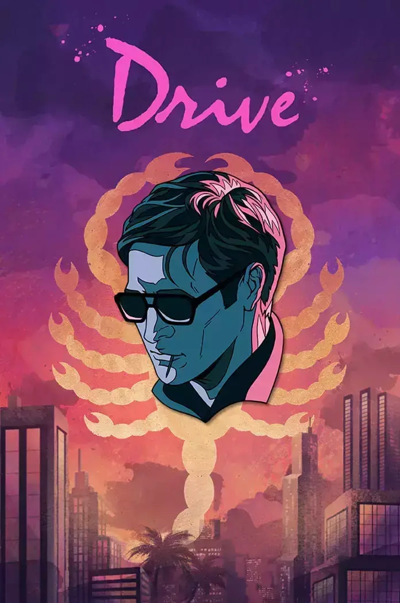 Металлический пин «Ryan Gosling in... Drive»