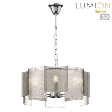 Люстра подвесная 5*E14 6594/5 хром/серый/прозрачный MODERNI Dandy Lumion