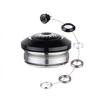 Рулевая колонка MIXIEER, 1-1/8"-1.5", безрезьбовая, IS 41.8 / 28.6  IS 41.8/30, подшипники 41.8 x 45°x 45°, с якорем, высота 11.5мм, черная