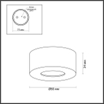4284/7CL HIGHTECH ODL22 337 золотистый/металл Потолочный светильник IP20 LED 7W 781Лм 3000K BENE