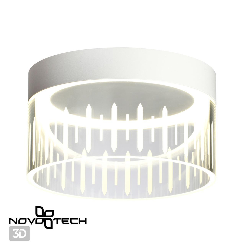 359003 OVER NT23 000 белый Накладной светодиодный светильник IP20 LED 4000K 18W 85-265V AURA