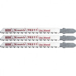Полотна для электролобзика по дереву, 3 шт, T101BF, 75 x 2.5 мм, Bimetal Matrix Professional