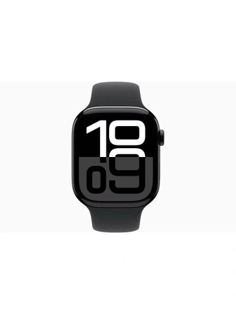 Умные часы Apple Watch S10 42 мм, Jet Black Aluminium, Black Sport Band - M/L
