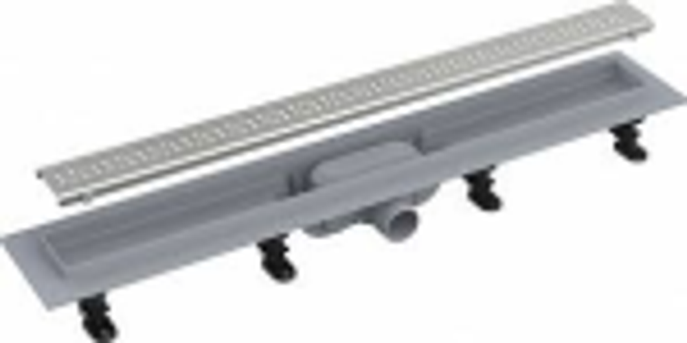 AlcaPlast Simple Водоотводящий желоб с порогами для перфорированной решетки APZ9-950M