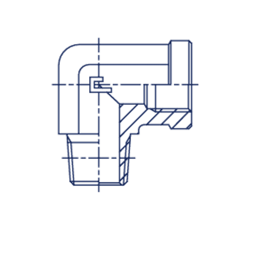 Штуцер FSС90 NPT 3/8