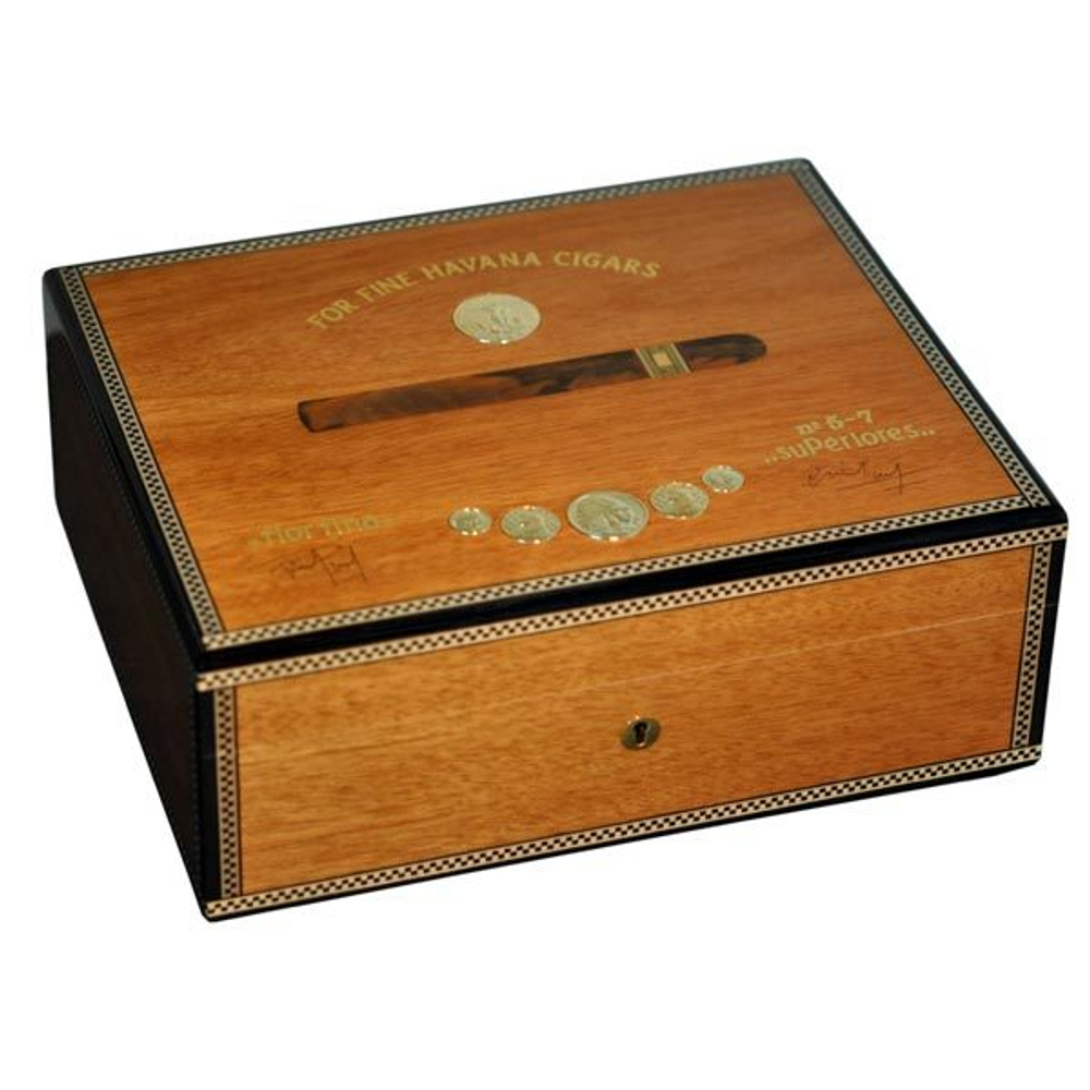 Хьюмидор Elie Bleu Medals Gold Yellow Sycamore 75 cigars