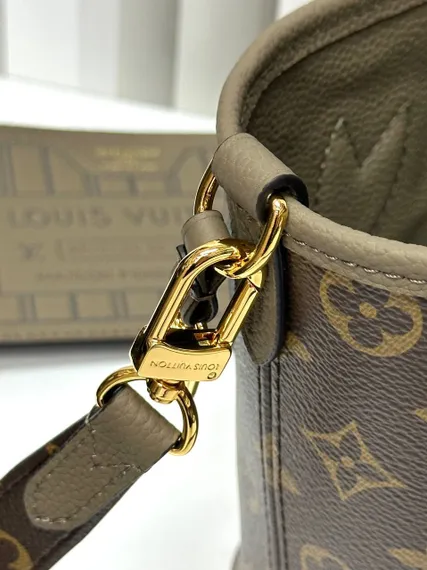 Сумка Louis Vuitton Neverfull Inside Out BB серый