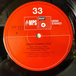 Винтажная виниловая пластинка LP Oscar Peterson Great Connection (Japan 1974) (Obi) Younger Than Springtime