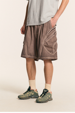 Шорты Nothomme Monterest Garment Dyed коричневый