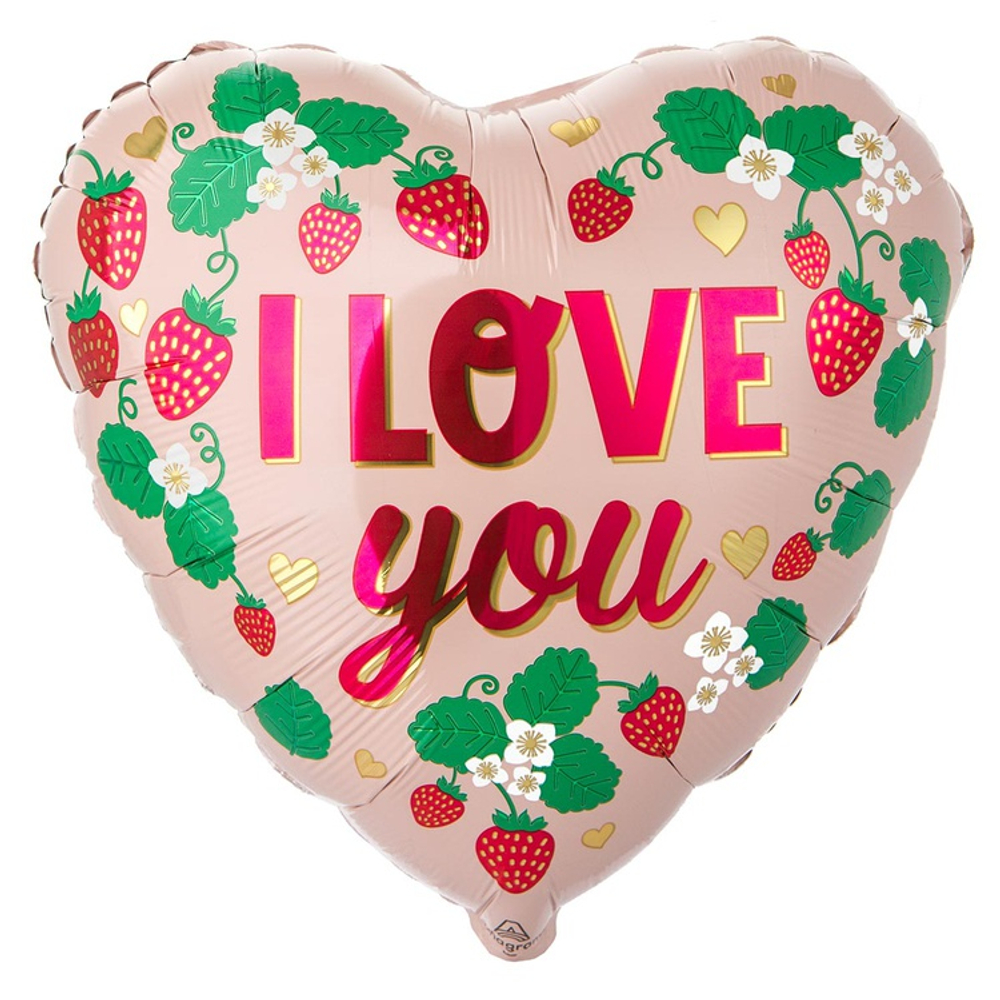 Сердце "Клубника I Love you"