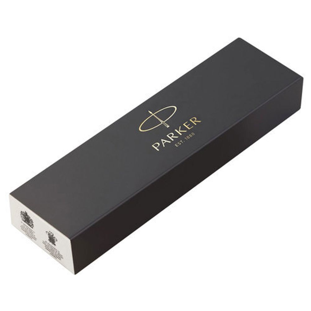 Ручка перьевая PARKER "Jotter Bond Street Black CT", копус черный, детали из нержавеющей стали, синяя, 2030947
