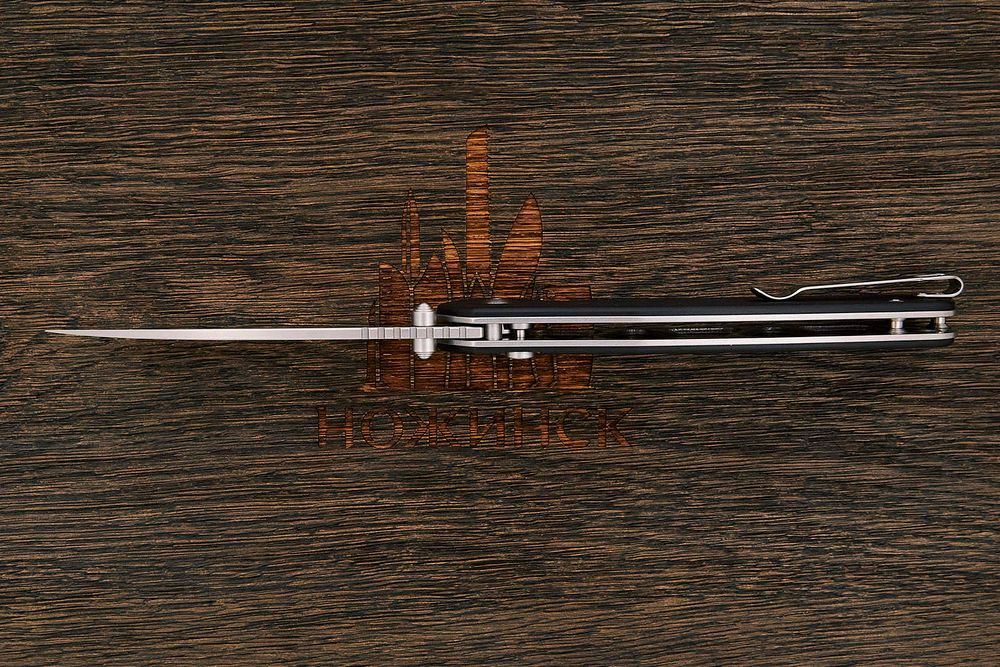 Нож складной CJRB J1925L-BK Pyrite Large, клинок 92мм, сталь AR-RPM9, рукоять G10