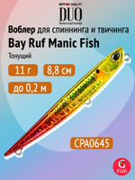 Воблер DUO Bay Ruf Manic Fish 77, CRA0671 Clear Inakko Gold OB, 77 мм, 9 г, тонущий, стикбейт