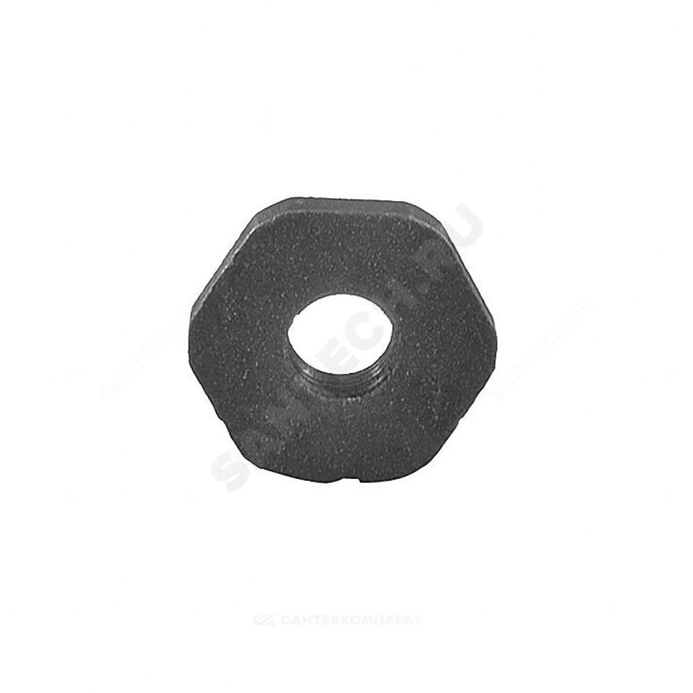 Заглушка (пробка) проходная 1 1/4"x1/2" левая резьба для чугунных радиаторов QLCX