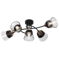 Люстра Rivoli Dilara 9196-305 5хЕ27 40Вт модерн | Лайт