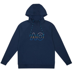 Мужская теннисная кофта Australian Open Logo Raglan Hoodie - небесный