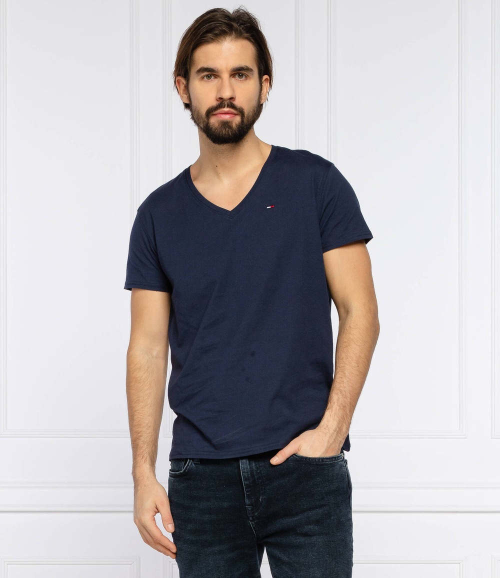 футболка tjm original jersey Tommy Jeans - темно-синий(DM0DM04410)