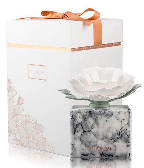 White Marble, ароматический диффузор с необычными палочками, Chando