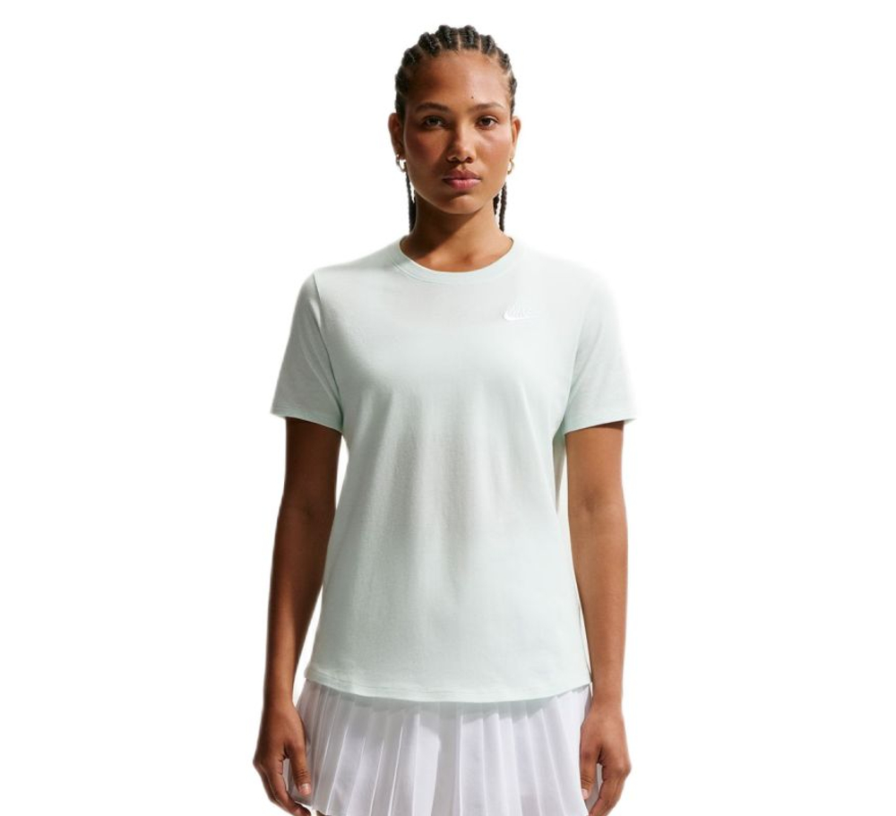 Женская теннисная футболка Nike Sportswear Club Essentials - barely green/white