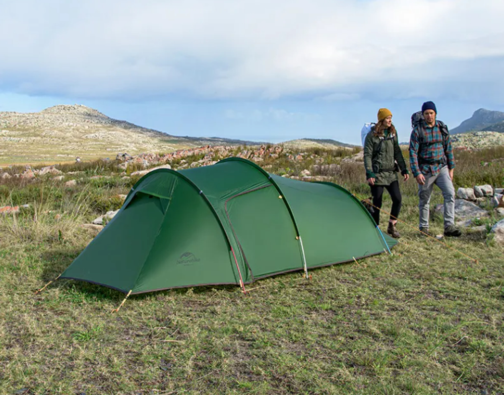 Палатка Naturehike Opalus Si 2-местная, алюминиевый каркас, зеленая