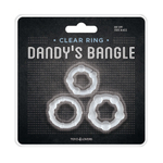 Набор из 3 прозрачный эрекционных колец KIT 3 COCK RING BE ON THE BALL CLEAR (Цвет: прозрачный)