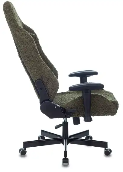 Кресло игровое Knight T1 хаки экомех с подголов. крестов. металл