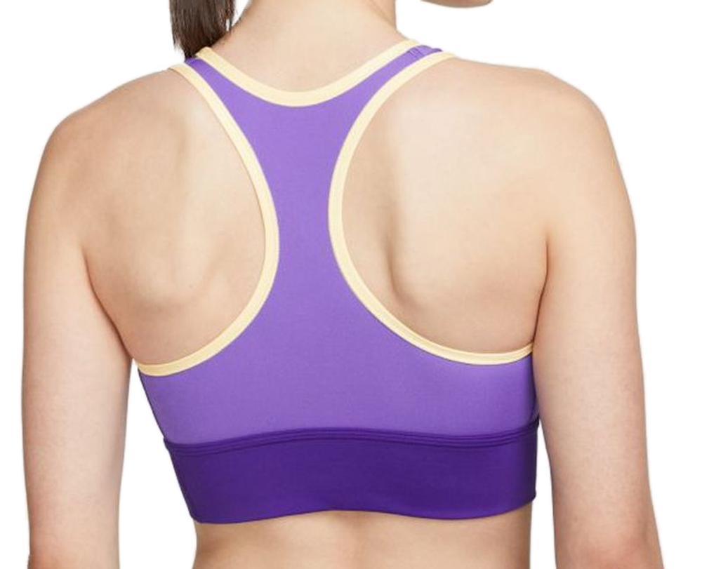 ТОП теннисный Nike Dri-Fit Swoosh Long Line Bra W - psychic purple/electro purple/melon tint